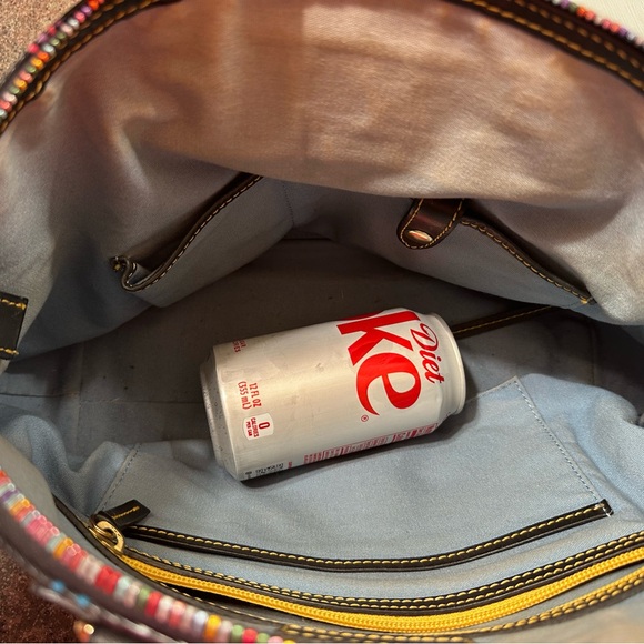 Dooney & Bourke Black Handbag with Colorful Logo - Picture 7 of 16